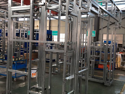 Non-welded hot-dipped galvanized steel frame